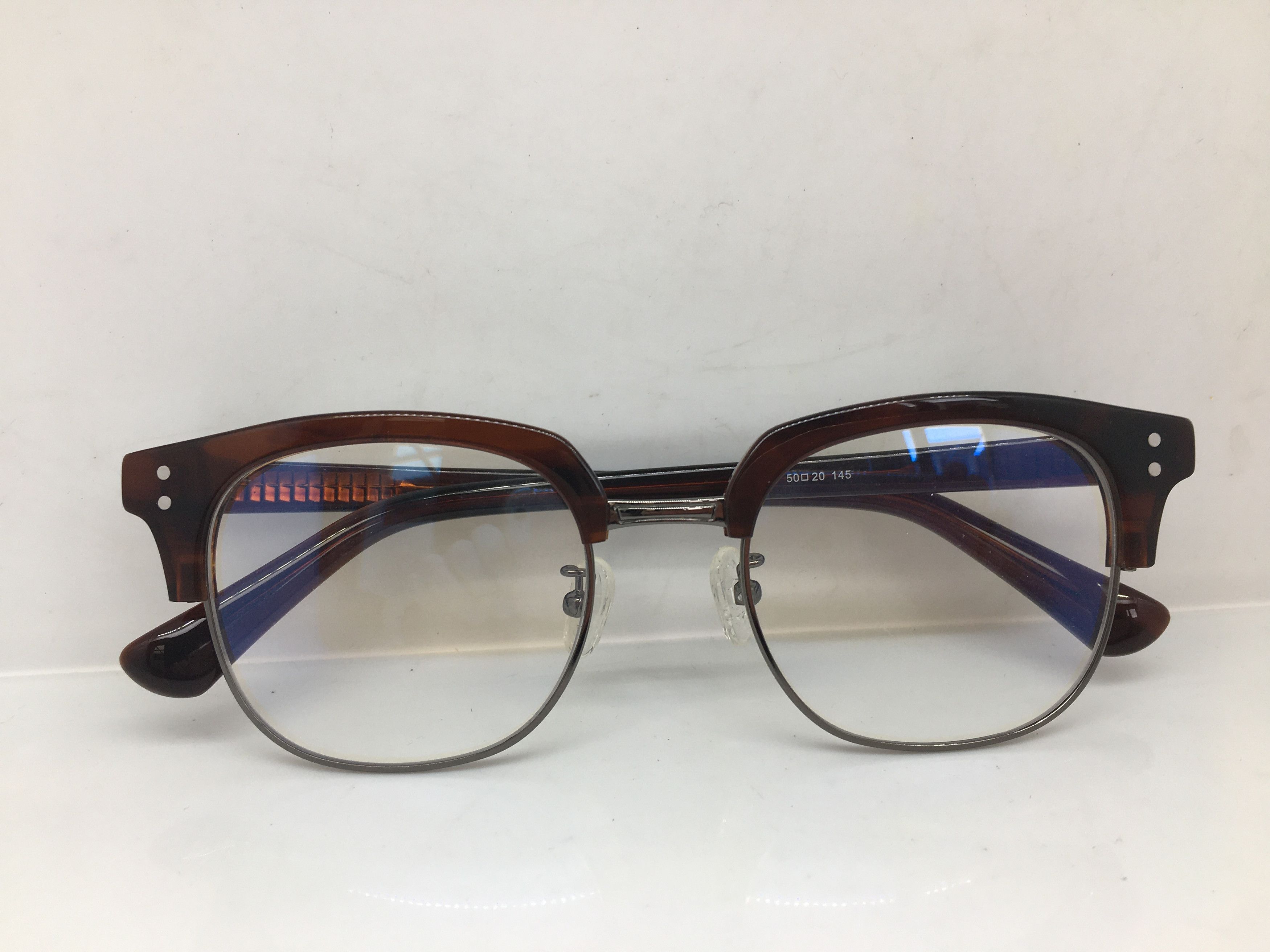 Other Mod Malcolm X Red Brwon Eyeglasses Frame Size ONE SIZE - 6 Thumbnail