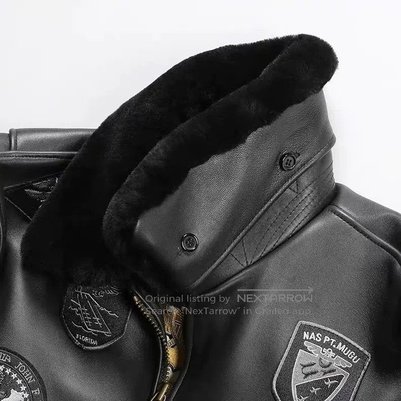 Schott Schott G1 leather flight jacket Size US XXL / EU 58 / 5 - 4 Thumbnail