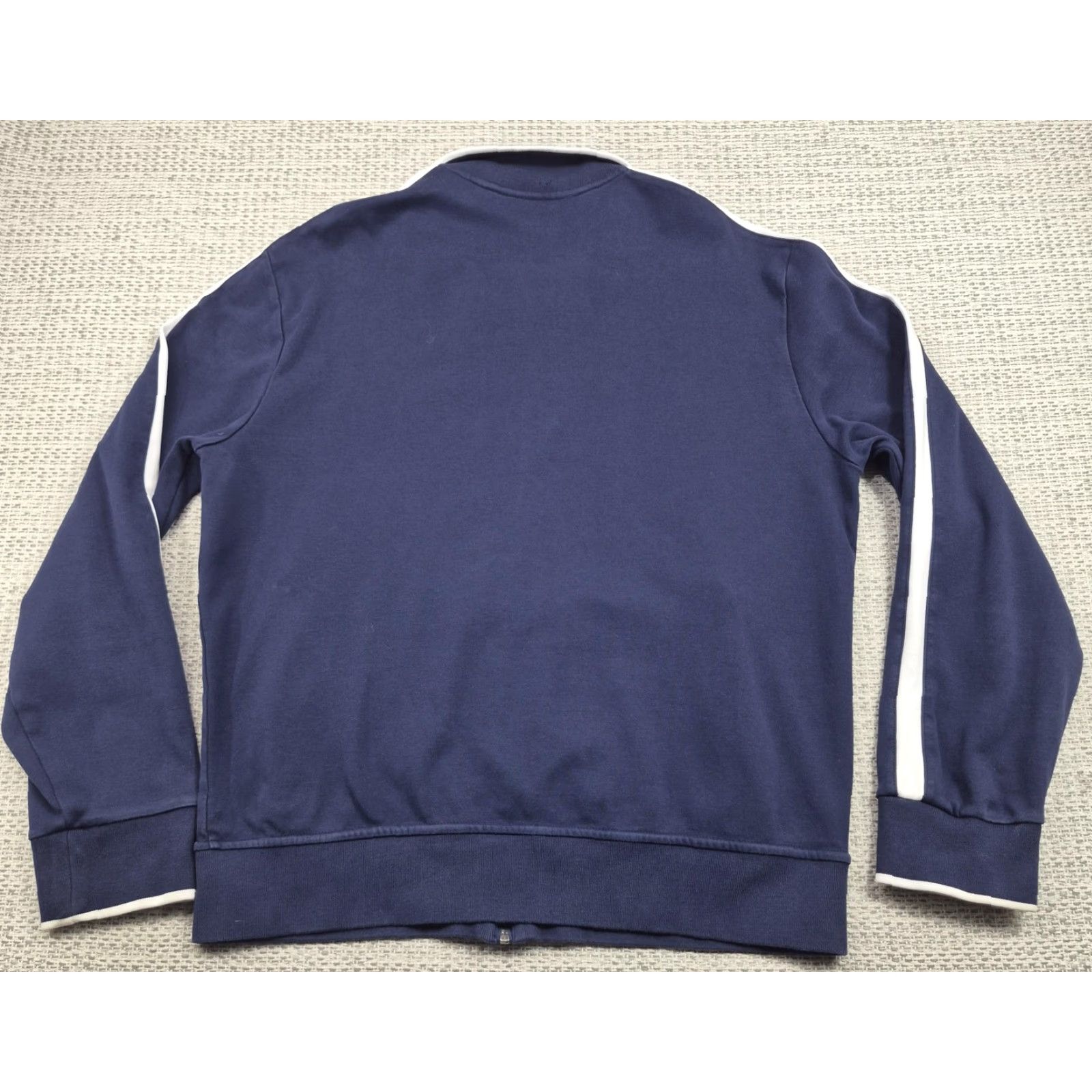 Polo Ralph Lauren Polo Ralph Lauren Track Jacket Mens Large Blue White Stripe Full Zip Performance Size US L / EU 52-54 / 3 - 6 Thumbnail
