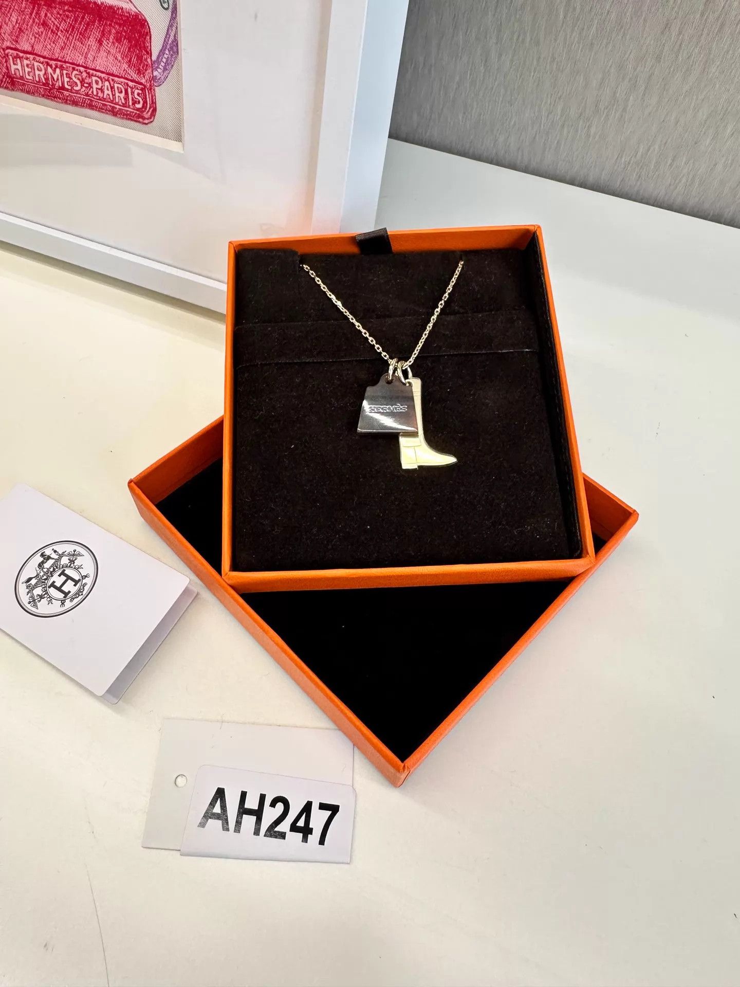Hermes HERMES Kelly Boot Necklace 50cm Chain AH247 Unused Size ONE SIZE - 6 Thumbnail