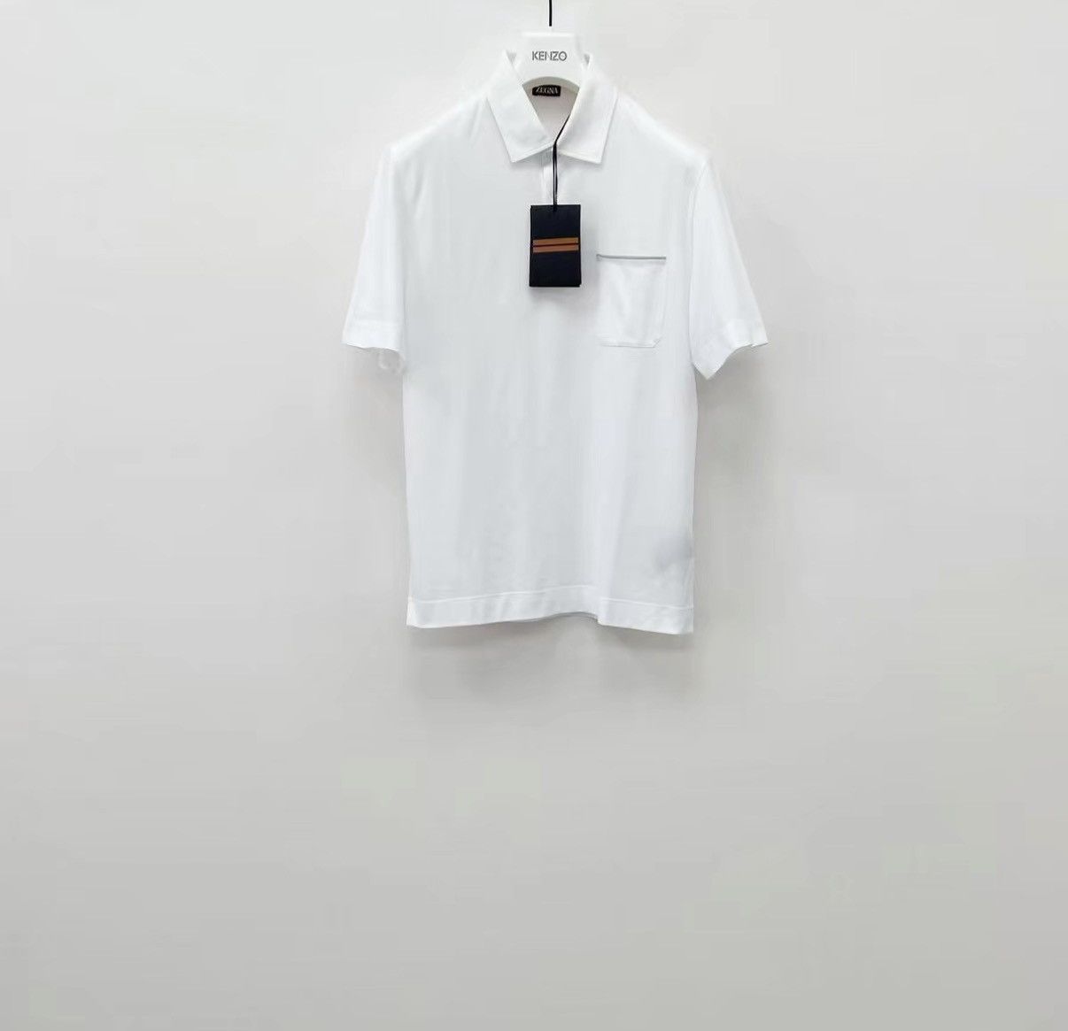 Z Zegna ZEGNA 100% Cotton Short Sleeve Polo Shirt J30 Size US M / EU 48-50 / 2 - 1 Thumbnail