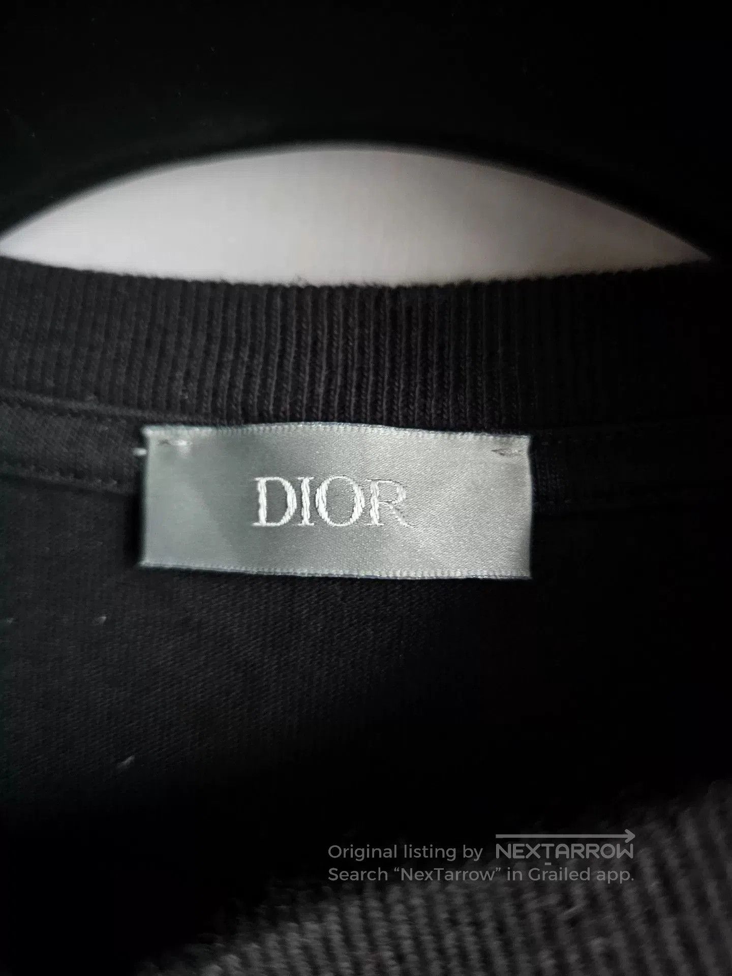 dior floral embroidery short sleeve t.