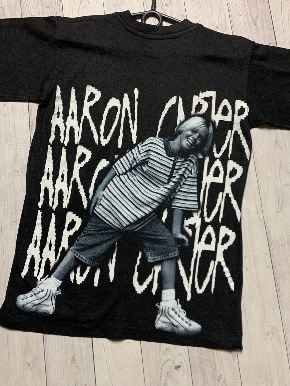 Rap Tees × Vintage Aaron carter vintage T-shirt big logo tee size S Size US S / EU 44-46 / 1 - 7 Thumbnail