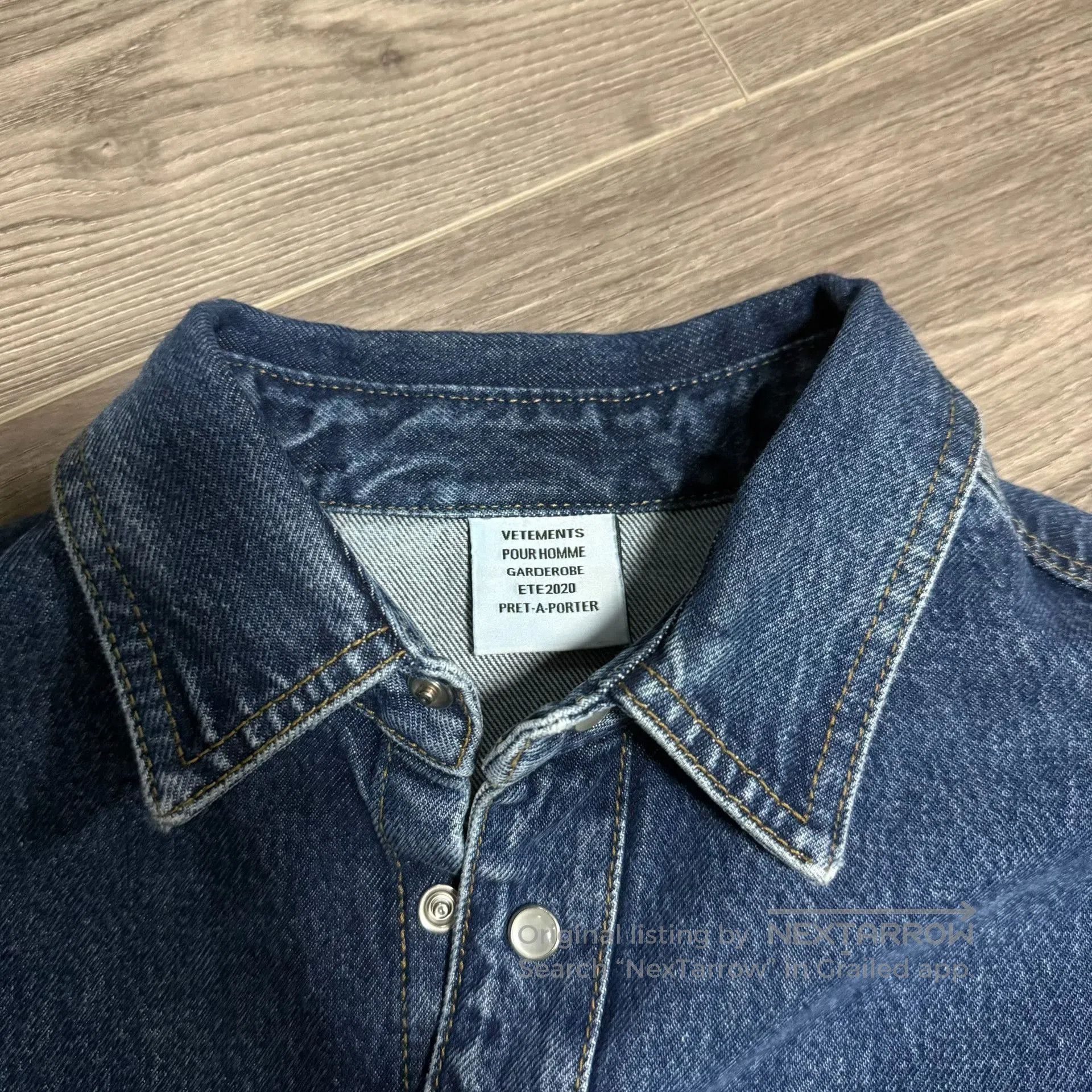 Vetements VETEMENTS Denim Shirt Jacket XS. Size US XS / EU 42 / 0 - 4 Thumbnail