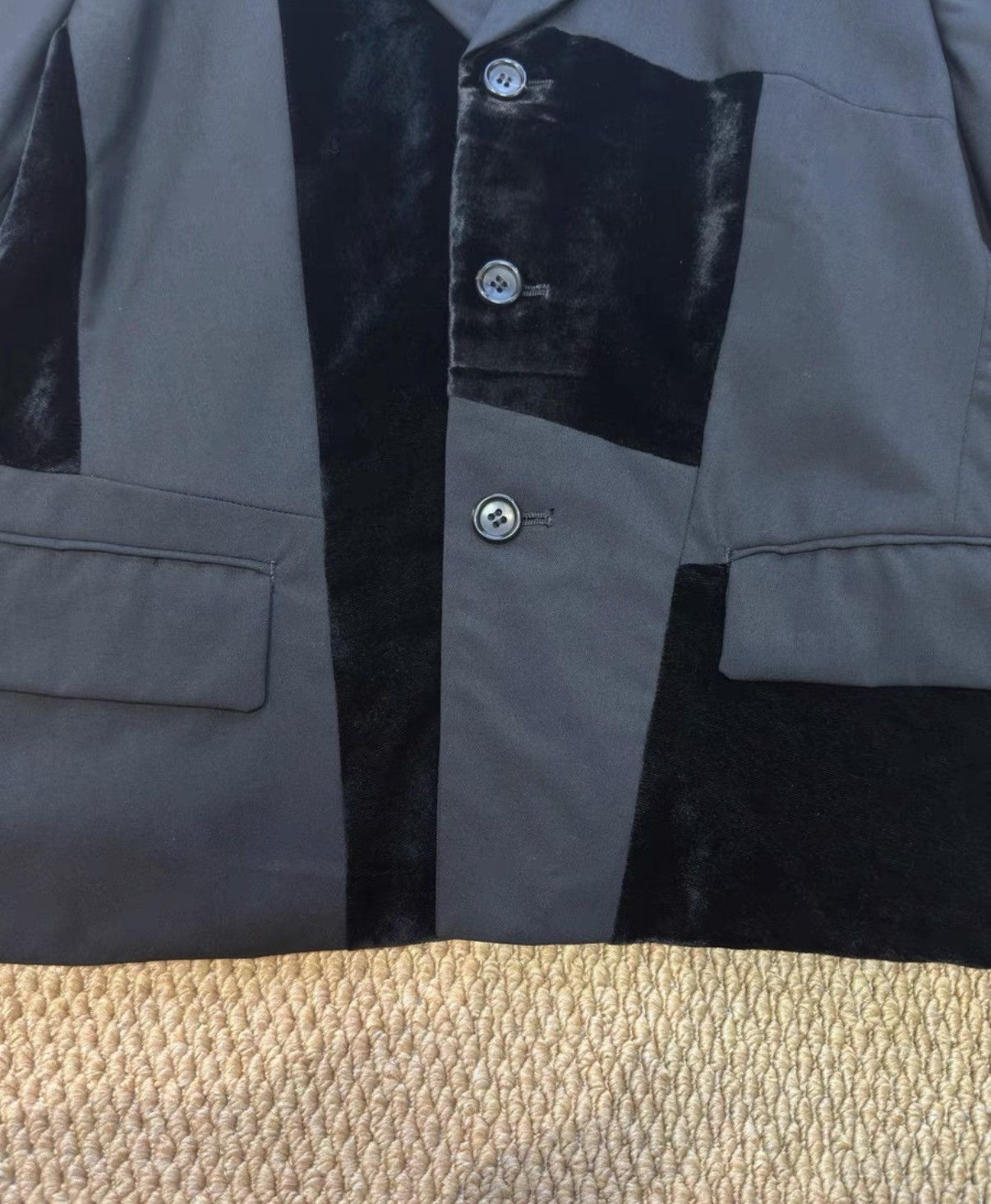 Comme des Garcons COMME des GARÇONS Wool & Velvet Panel Jacket K23 Size US L / EU 52-54 / 3 - 5 Thumbnail