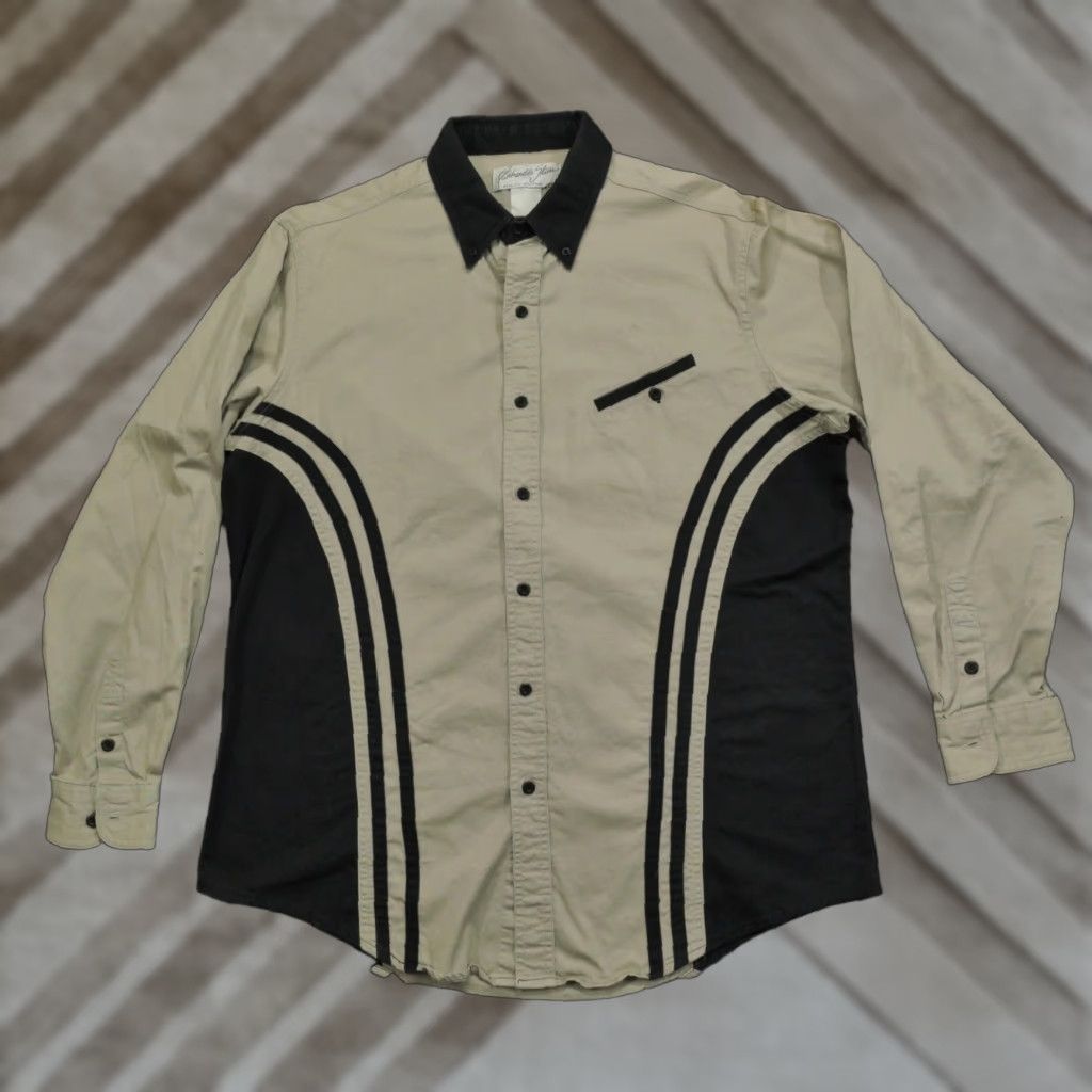 Vintage VINTAGE Panhandle Slim Shirt Mens XL Tan Black Button Up Western 90s Cowboy Western Shirt Men XL Size US XL / EU 56 / 4 - 1 Thumbnail