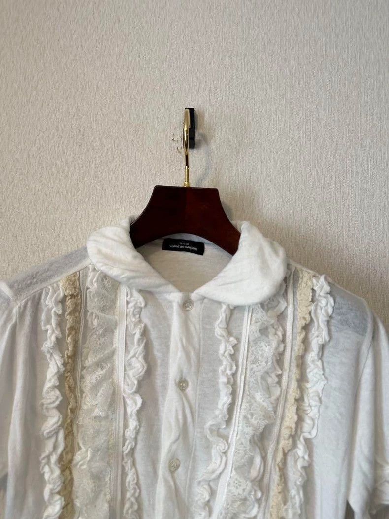 Comme des Garcons Comme Des Garcons Ruffled Round Neck Short Sleeve Top Size S / US 4 / IT 40 - 2 Thumbnail