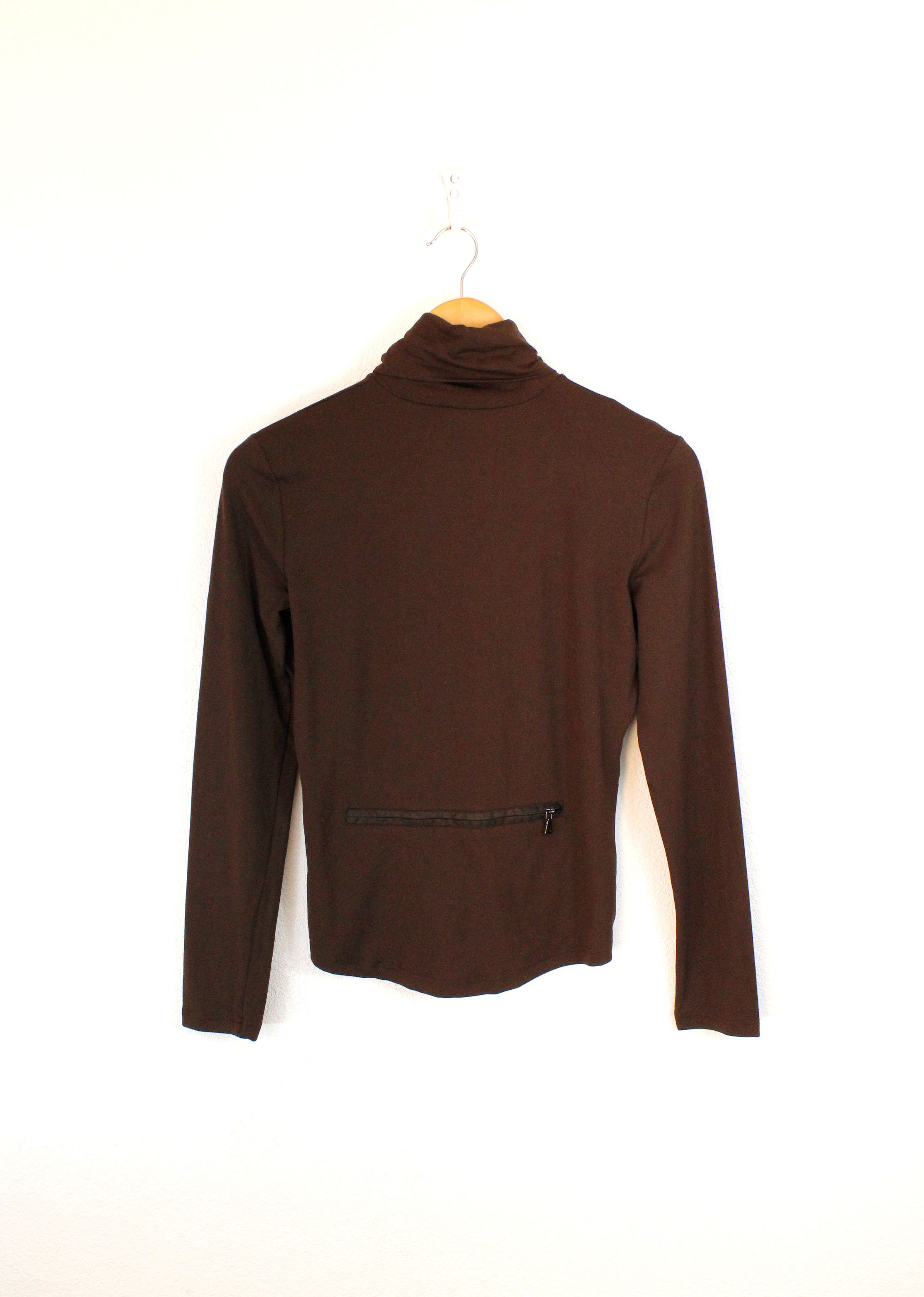 Prada Womens Prada Rubber Logo Nylon Turtleneck Pullover Sweater Size M / US 6-8 / IT 42-44 - 4 Thumbnail