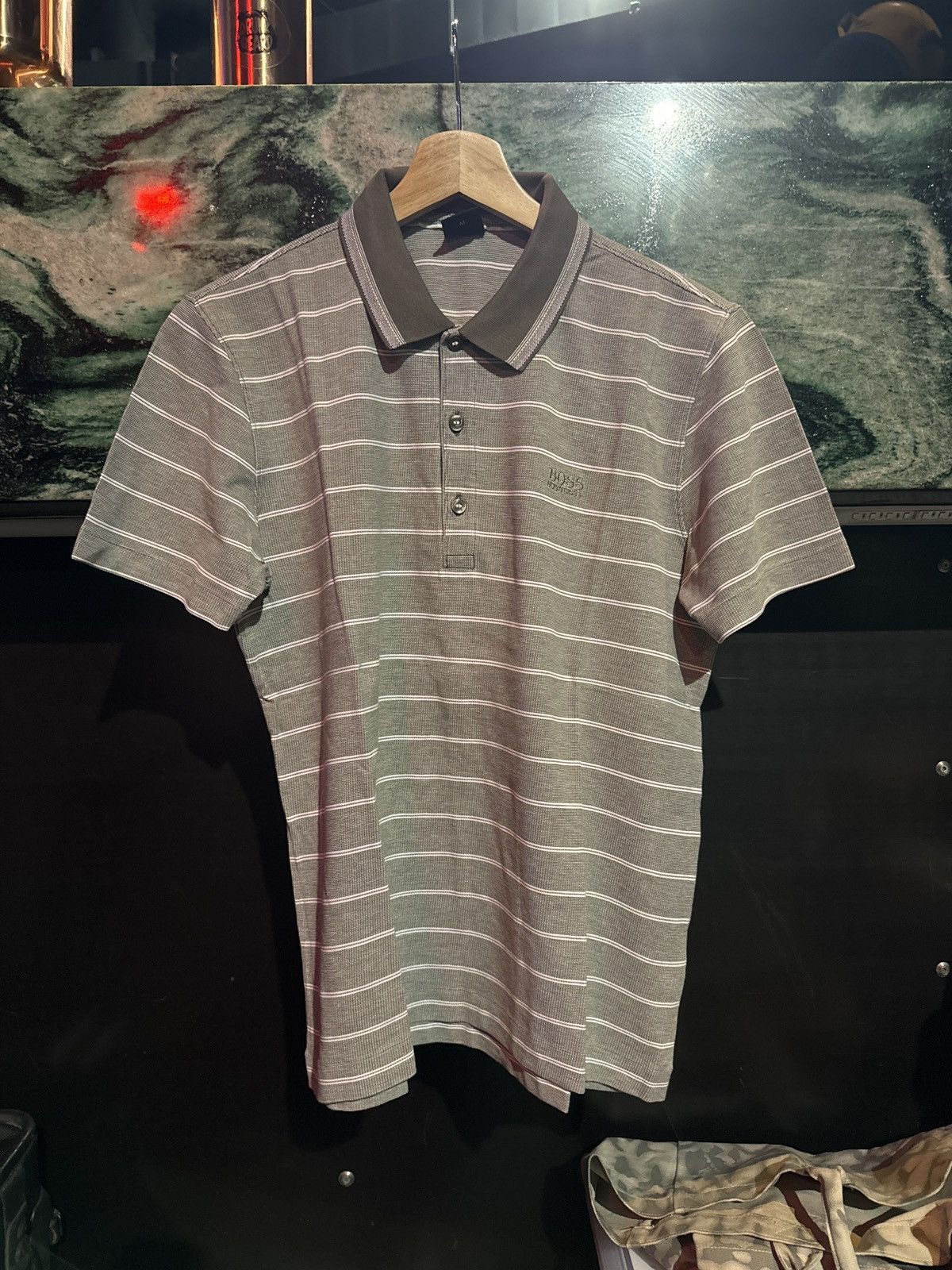 Hugo Boss Grey Polo Hugo Boss Size US M / EU 48-50 / 2 - 1 Thumbnail