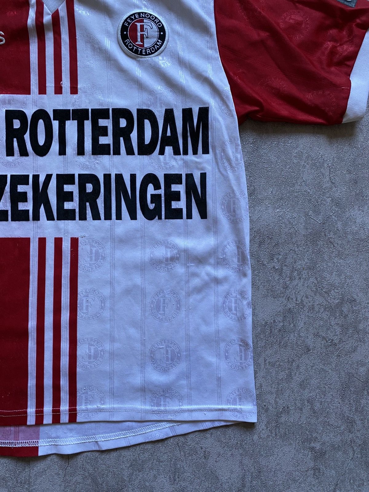 Adidas 1997/98 Feyenoord Rotterdam Home Adidas Jersey Made in UK Size US S / EU 44-46 / 1 - 4 Thumbnail