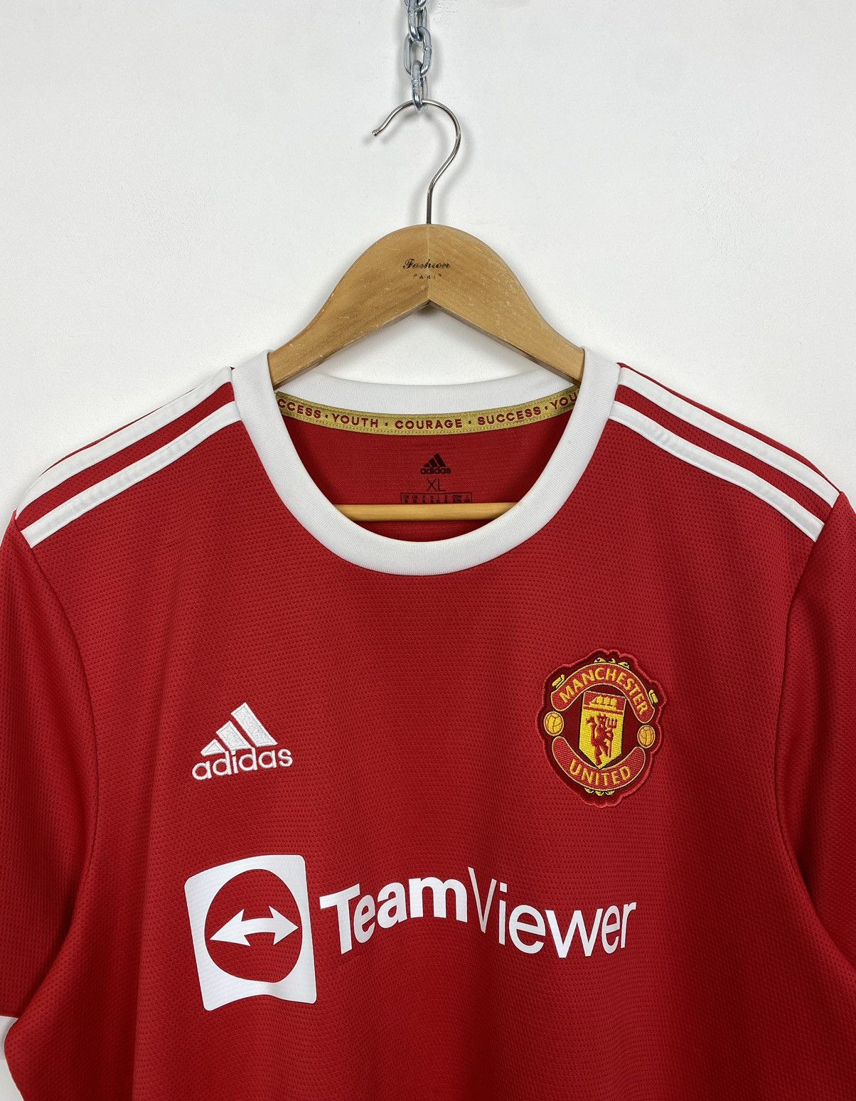 Adidas Adidas Manchester United Jersey Home Shirt Size XL Red Top Size US XL / EU 56 / 4 - 2 Thumbnail