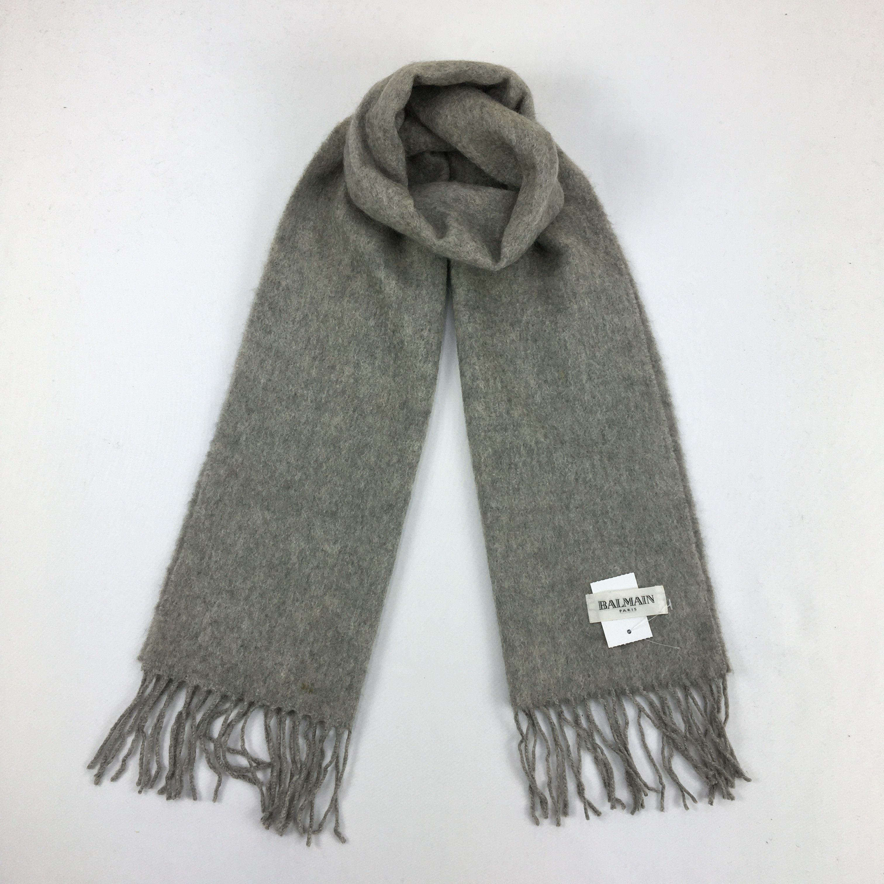 Vintage Balmain Scarf Muffler Wool Cashmere Scarves