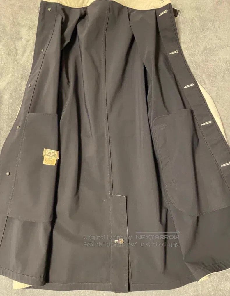Hermes Hermes Cotton blended trench coat Size US M / EU 48-50 / 2 - 5 Thumbnail