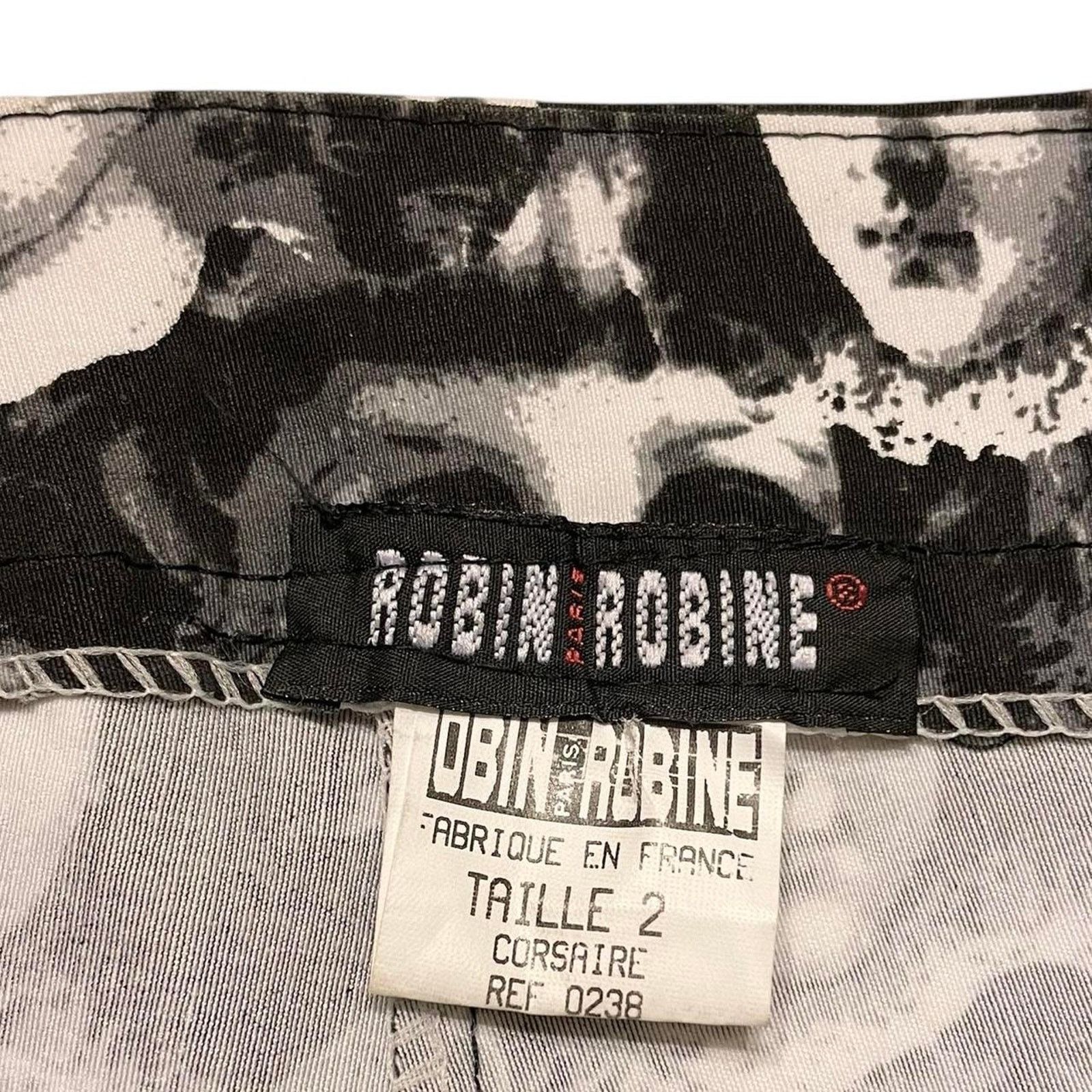 Vintage VTG 90s archival euro Paris Robin Robine doll face capris Size 26" / US 2 / IT 38 - 7 Thumbnail