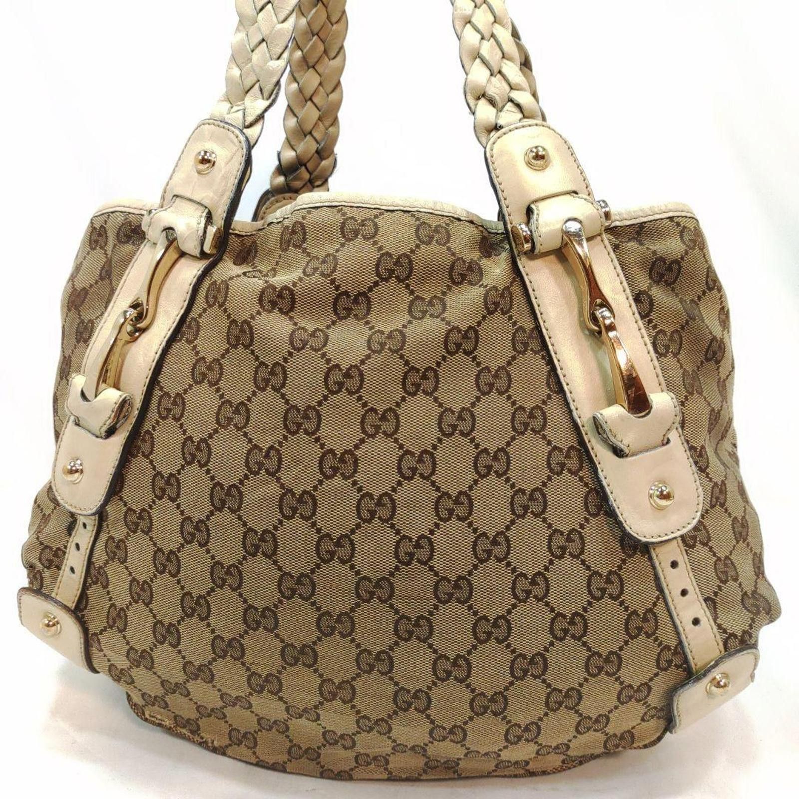 Gucci Gucci - Beige GG Canvas Tote Bag Size ONE SIZE - 2 Thumbnail