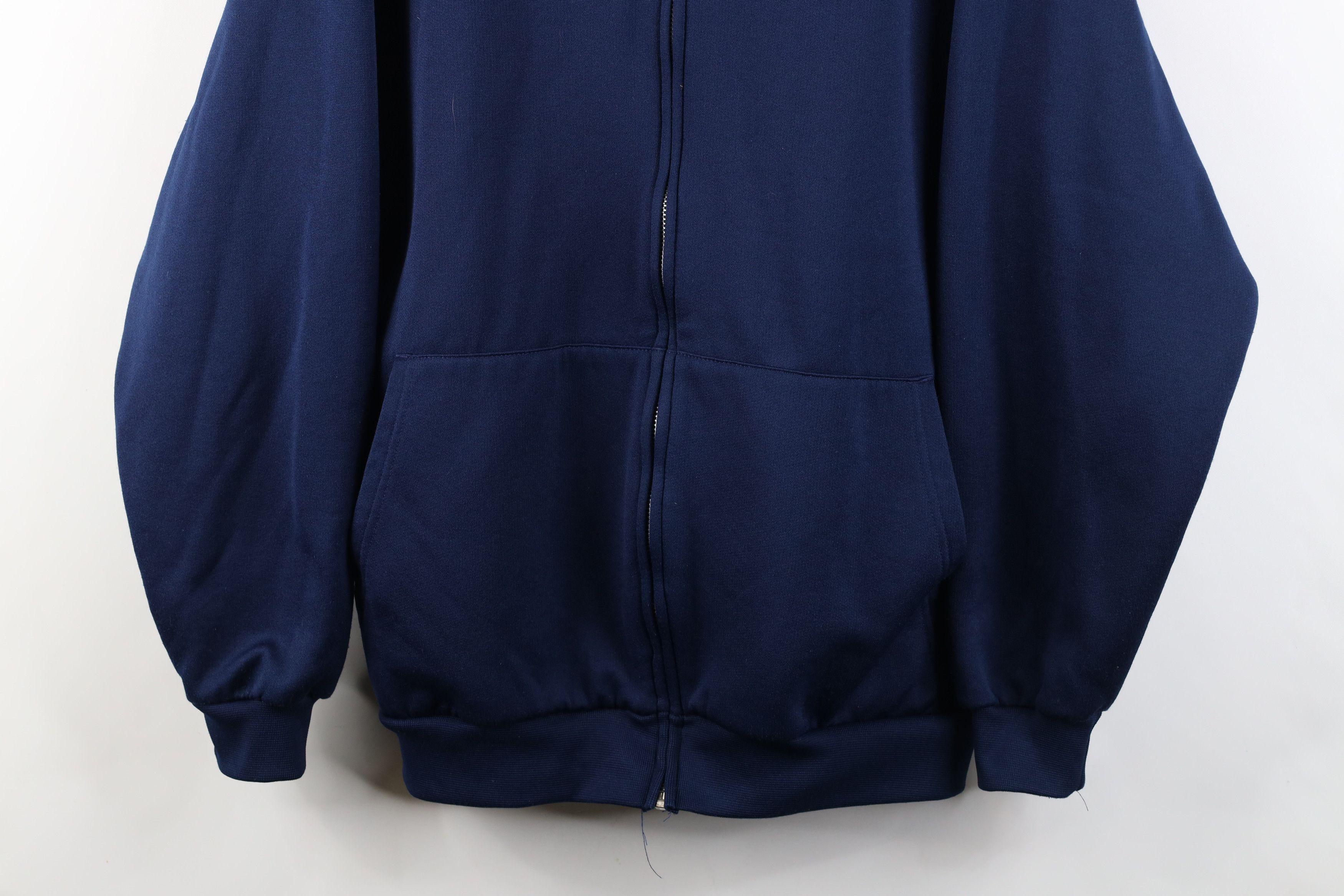 Vintage Vintage 90s Streetwear Waffle Knit Lined Full Zip Hoodie Size US L / EU 52-54 / 3 - 3 Thumbnail