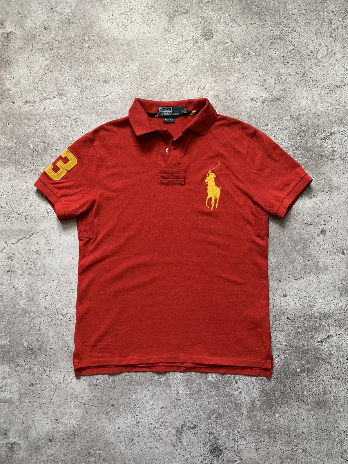 Polo Ralph Lauren × Vintage Vintage Polo Ralph Lauren Big Pony #3 Rugby Shirt 90’s Size US M / EU 48-50 / 2 - 1 Thumbnail
