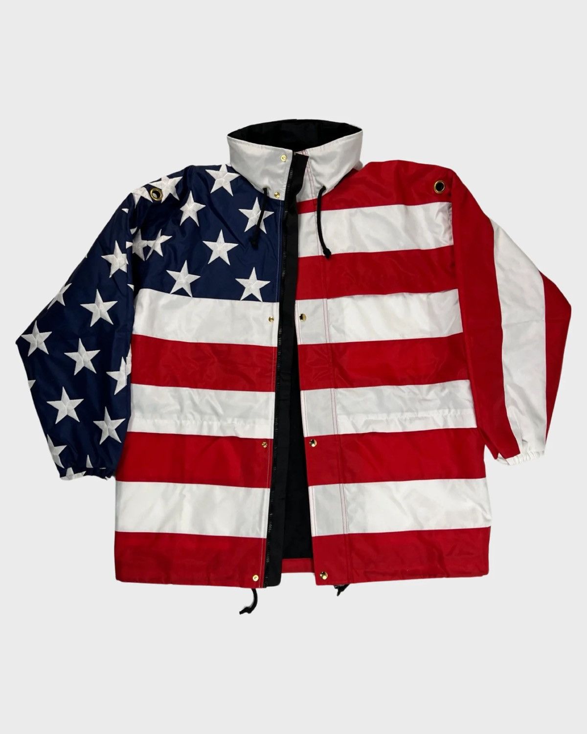 Vetements VETEMENTS SS19 RUNWAY STARS & STRIPES AMERICA PARKA JACKET Size US L / EU 52-54 / 3 - 2 Thumbnail