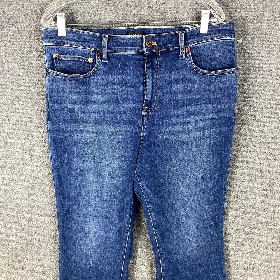 Talbots Talbots Jeans Women's 14P Modern Ankle Denim Stretch Cotton Size 36" / US 14 / IT 50 - 2 Thumbnail