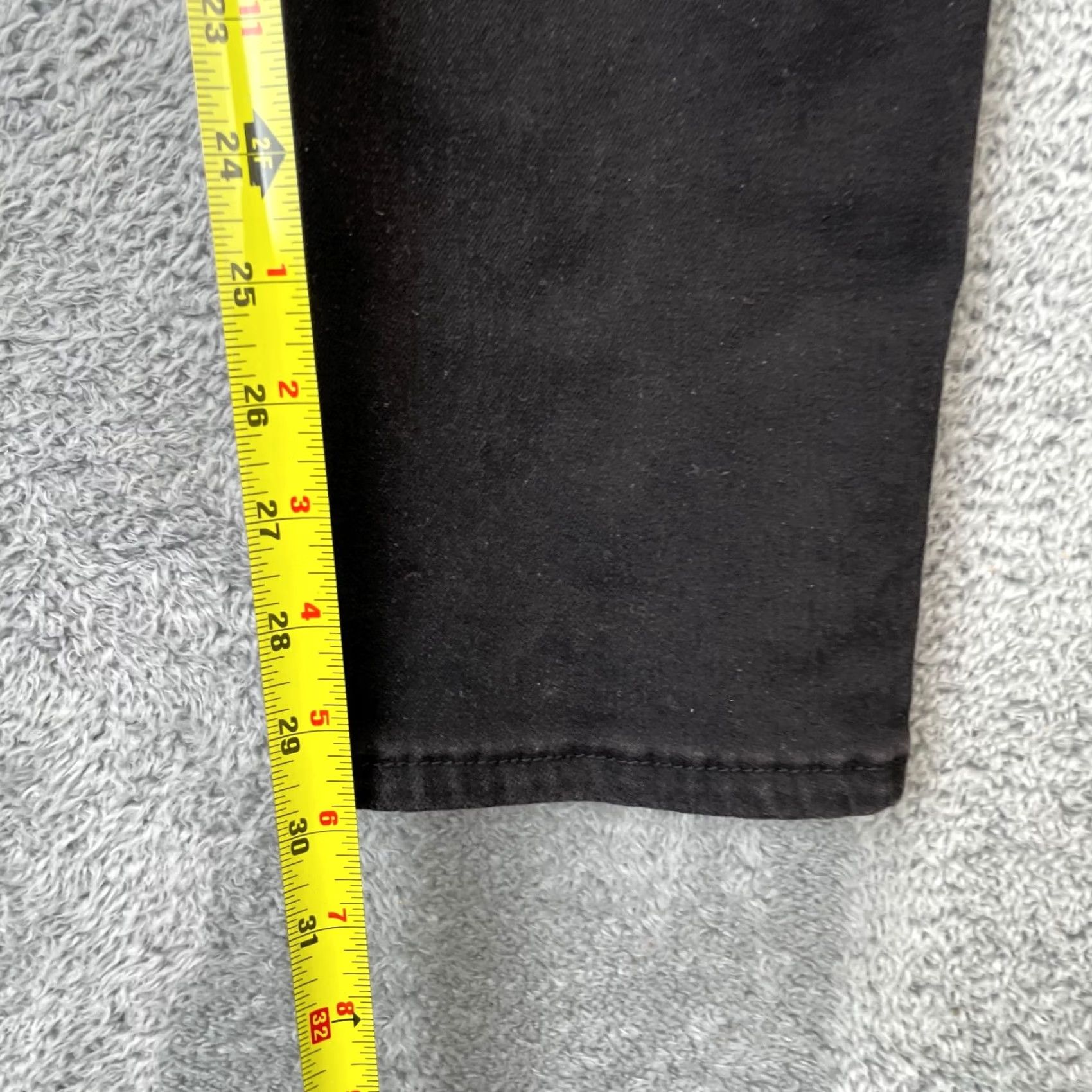 Denime Nickel & Iron Jeans Mens 34x32 Black Straight Denim Logo Cotton Stretch Jeans Size US 34 / EU 50 - 7 Thumbnail