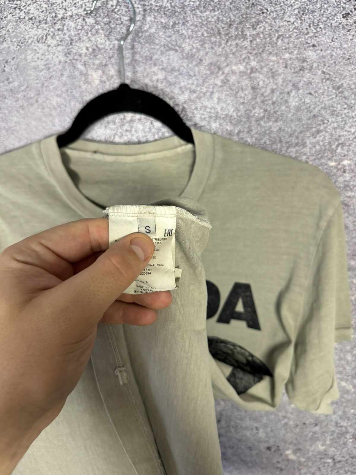 Dsquared2 DSQUARED2 T-Shirt Nevada Print Beige Small Men’s Size US S / EU 44-46 / 1 - 10 Thumbnail