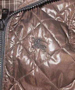 Burberry Vintage 00’s Burberry Black Label Fur Puffer Jacket Size US L / EU 52-54 / 3 - 6 Thumbnail