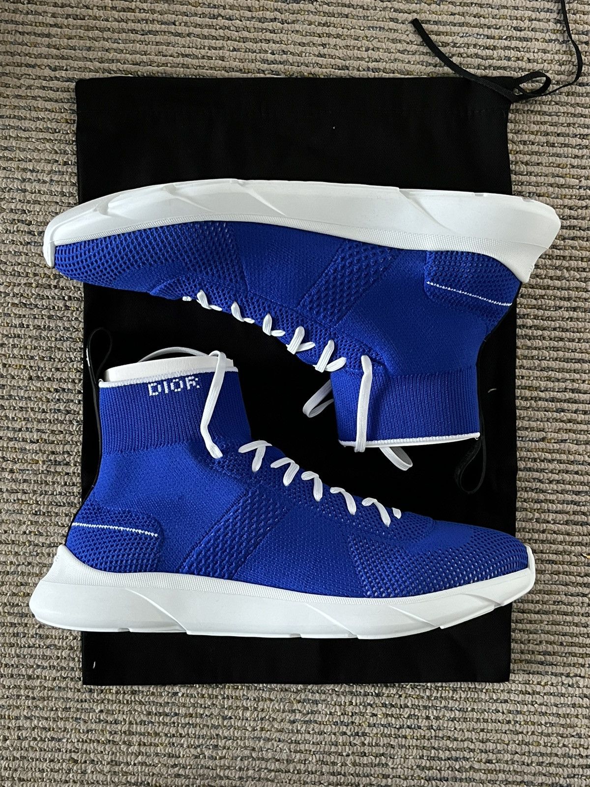 Dior Dior B21 Blue Fabric Sneakers Size US 7 / EU 40 - 1 Thumbnail
