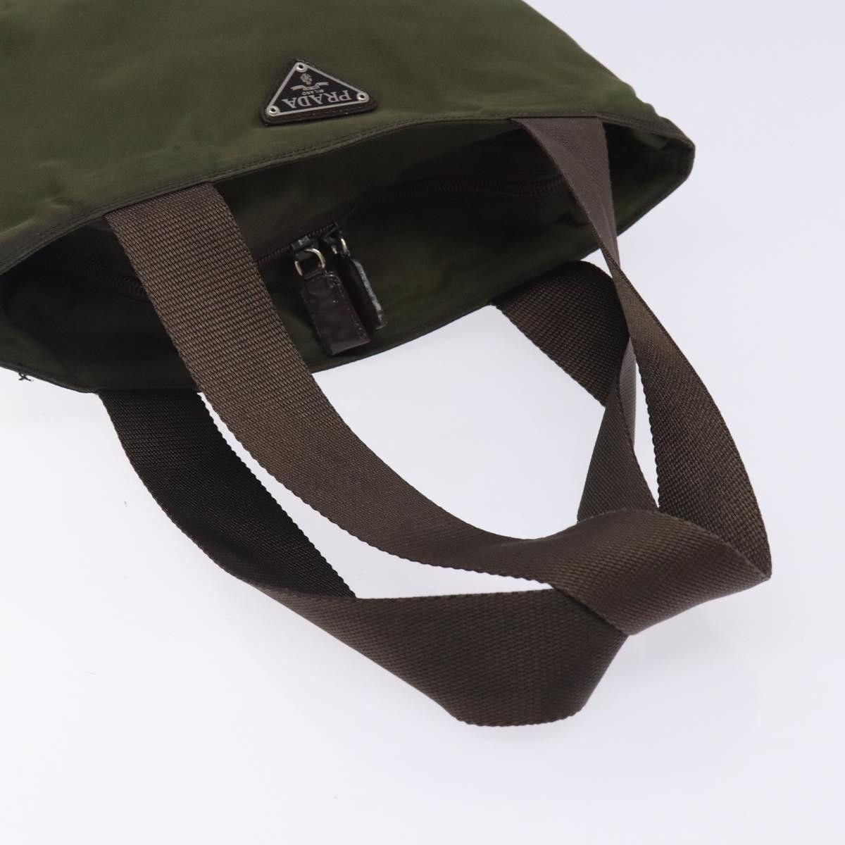 Prada PRADA Tote Bag Nylon Khaki Silver Size ONE SIZE - 7 Thumbnail