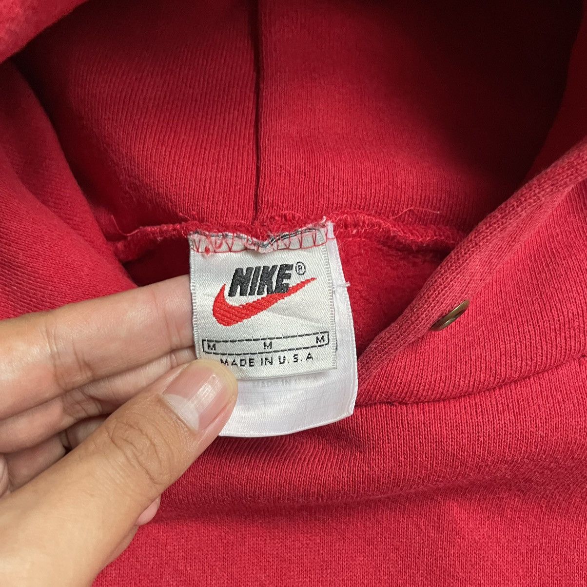 Nike Vintage Nike 90s Mini Swoosh Hoodie Boxy 🍒 Size US M / EU 48-50 / 2 - 4 Thumbnail