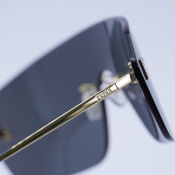 Fendi Fendi FE4121US 30X Sunglasses Endura Gold Shield Frame, Blue Size ONE SIZE - 5 Thumbnail