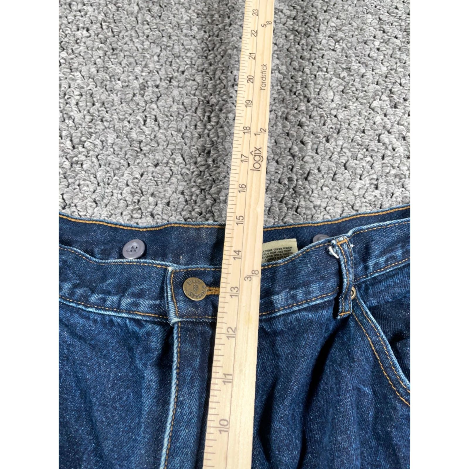 Denime VINTAGE Flannel Lined Brush Pants Jeans Men's 40 x 29 Blue Denim Outdoors Nature Size US 40 / EU 56 - 7 Thumbnail