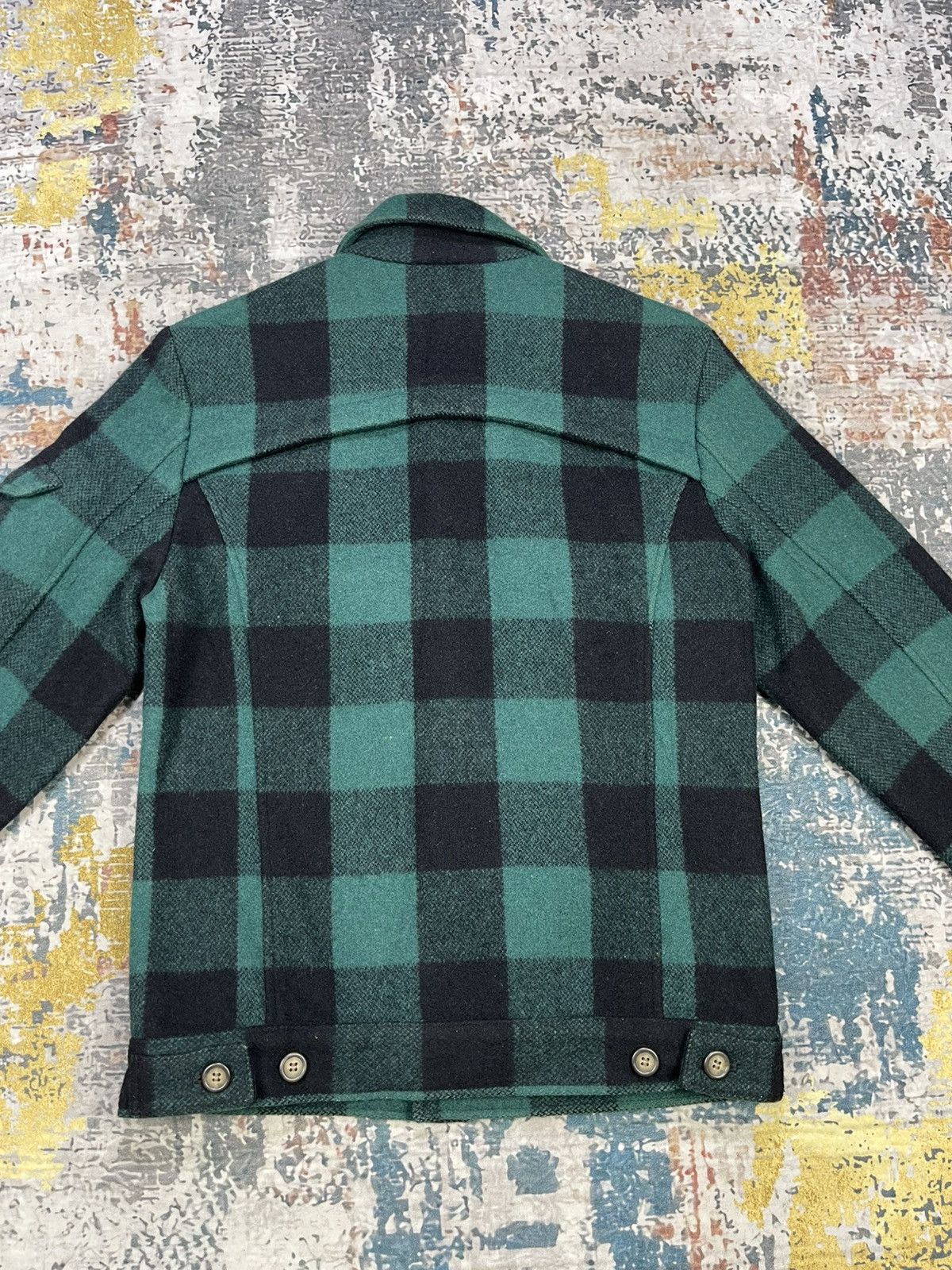 Japanese Brand Vintage Rise Lily Tartan Plaid Green Jacket Size US S / EU 44-46 / 1 - 6 Thumbnail