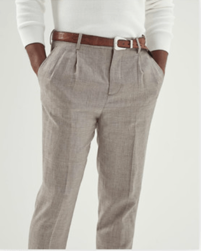 Image of Brunello Cucinelli O1W1Db10424 Pants In Brown, Men's (Size 34)