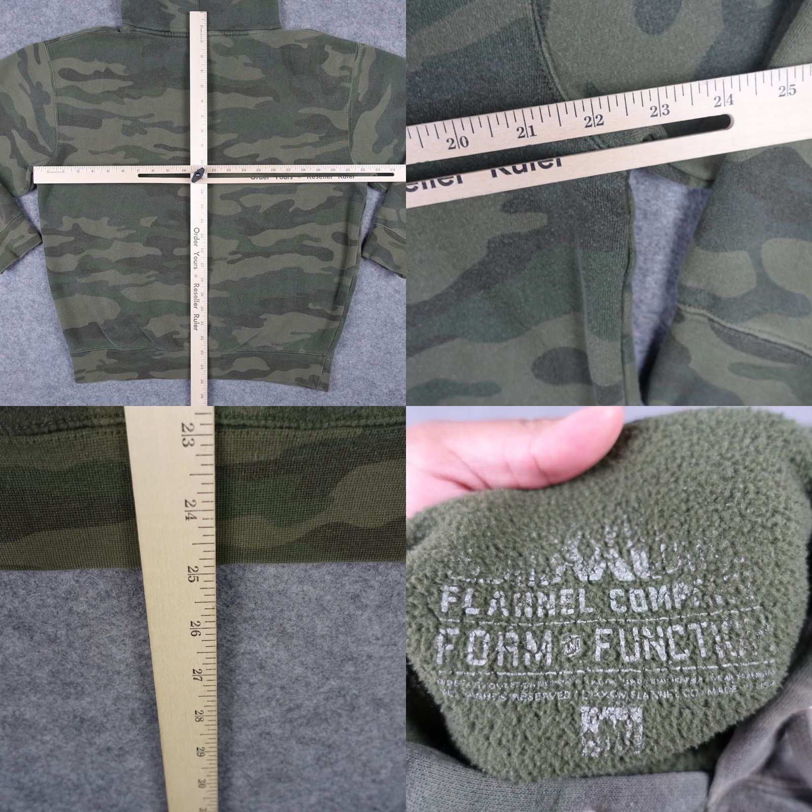 Vintage Dixxon Hoodie Mens M Green Camo Working Class Pullover Sweatshirt Hooded Crew Neck Pockets Graphic Print Satin Size US M / EU 48-50 / 2 - 8 Thumbnail