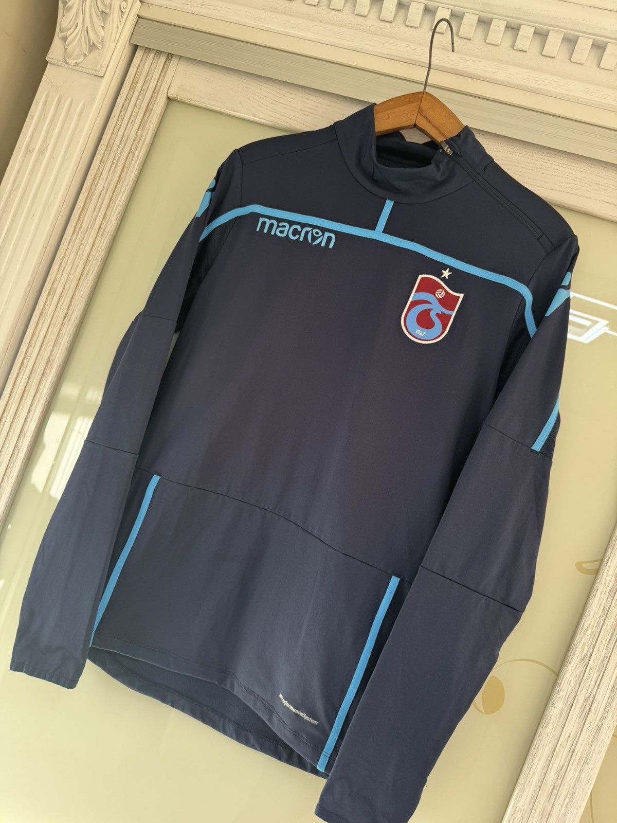 Macron Trabzonspor 2021-2022 Soccer Training Top Football Jersey Size US S / EU 44-46 / 1 - 3 Thumbnail