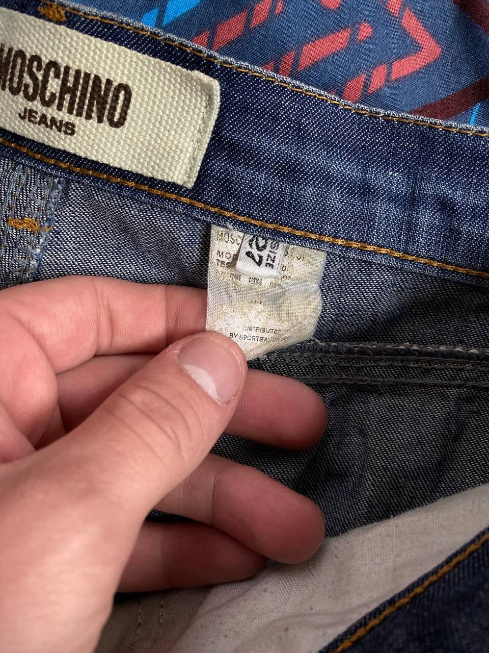 JNCO × Moschino Vintage Moschino Baggy Wide Leg Buckle Back Jeans Size US 27 - 8 Thumbnail