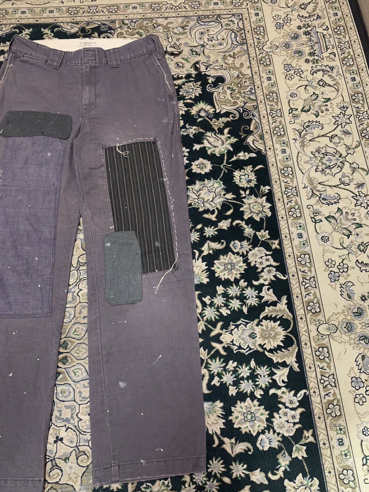 Dickies 90s OG DICKIES CUSTOM PATCHWORK AND SPLASH PAINT RARE Size US 31 - 3 Thumbnail