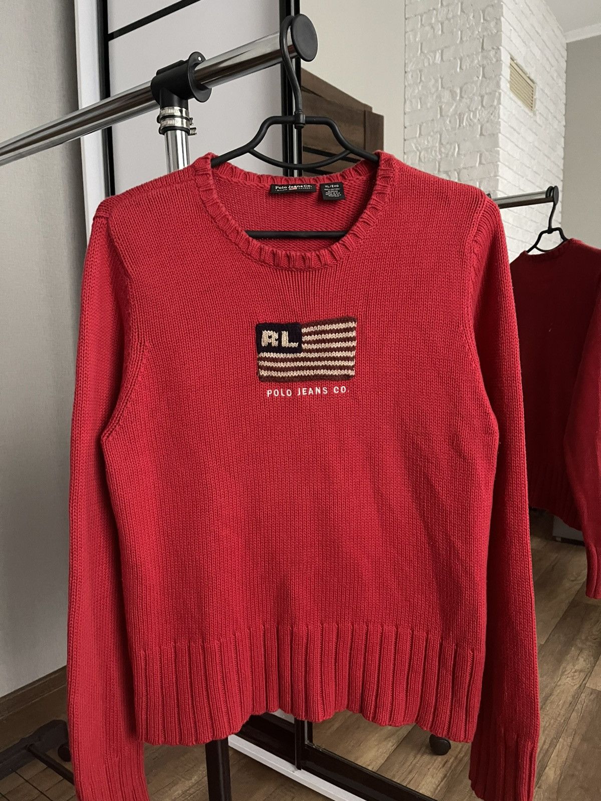 Ralph Lauren Polo Jeans Ralph Lauren RL Vintage American Flag Sweater 90s Size US M / EU 48-50 / 2 - 5 Thumbnail