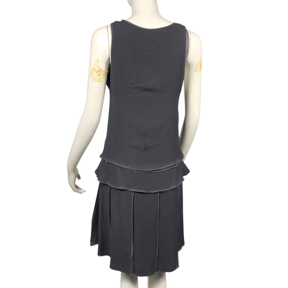 Louis Vuitton 🔥SILK MID-LENGTH DRESS LOUIS VUITTON METALLIC Size XS / US 0-2 / IT 36-38 - 4 Thumbnail