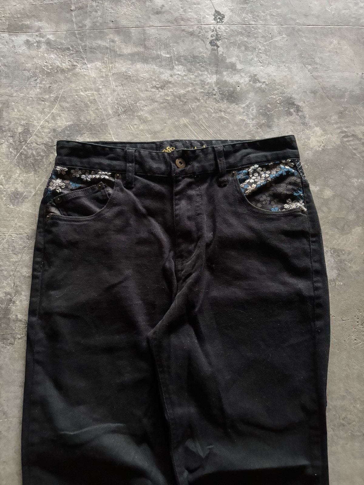 Karakuri Tamashii SUKAJAN SAKURA ORIENTAL JAPANESE CROPPED PANT MULTIPOCKET Size US 29 - 3 Thumbnail