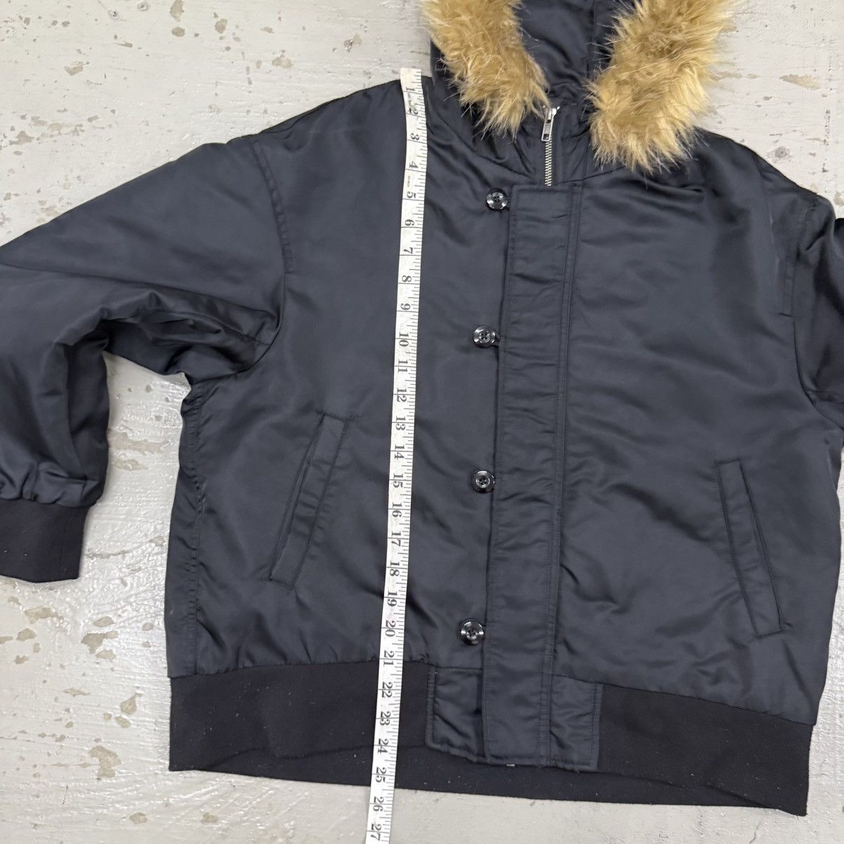 Japanese Brand Japanese Brand Racoon Fur Hood N-2B Flight Jacket Size US XL / EU 56 / 4 - 5 Thumbnail