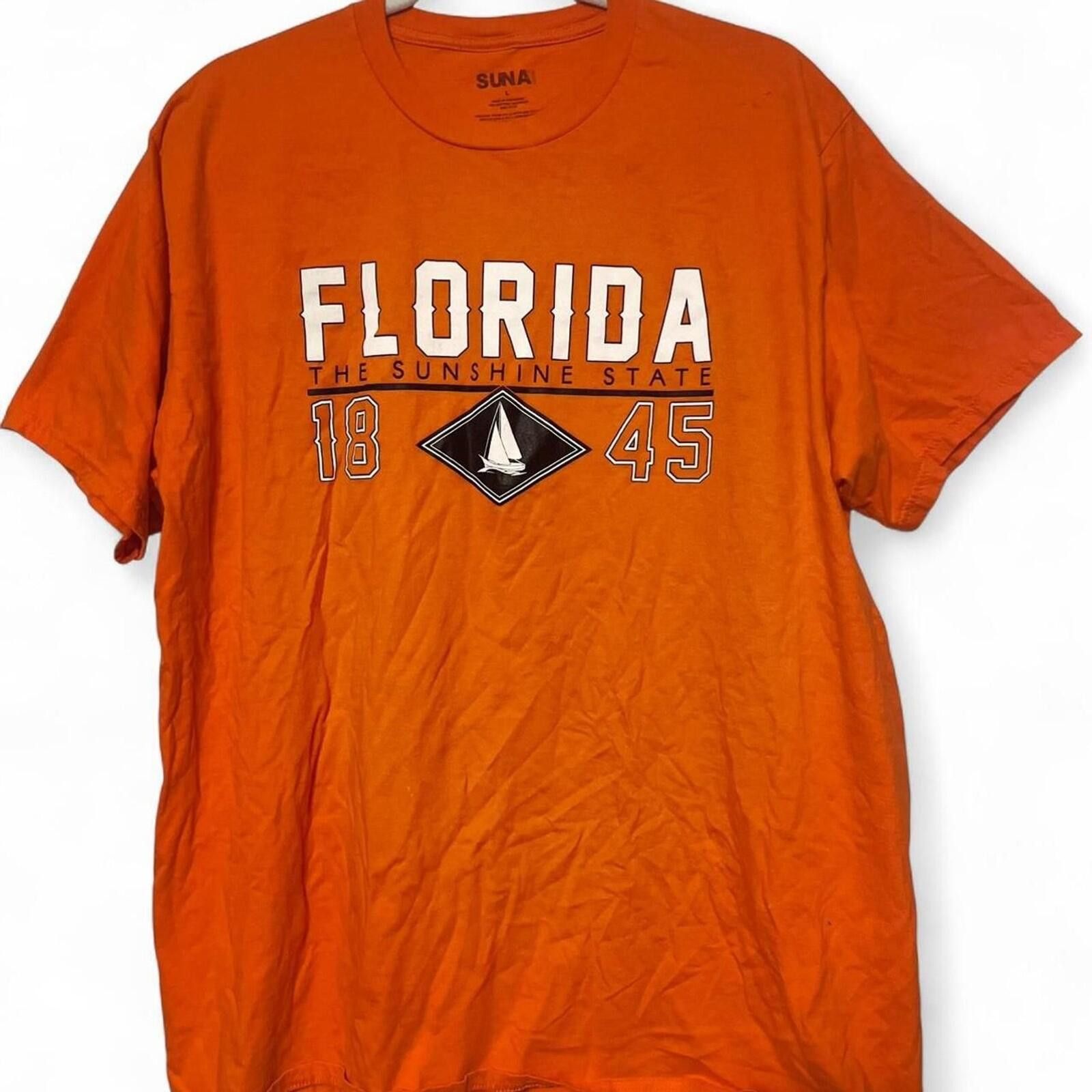 Sugar Cane Florida The Sunshine State Sailboat Graphic Souvenir T-Shirt Size US L / EU 52-54 / 3 - 2 Thumbnail