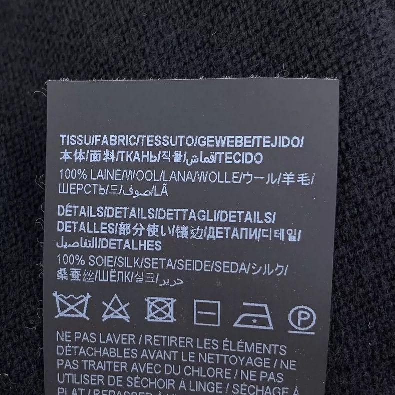 Saint Laurent Paris Saint Laurent Paris Black side strap split wool long sleev Size S / US 4 / IT 40 - 8 Thumbnail