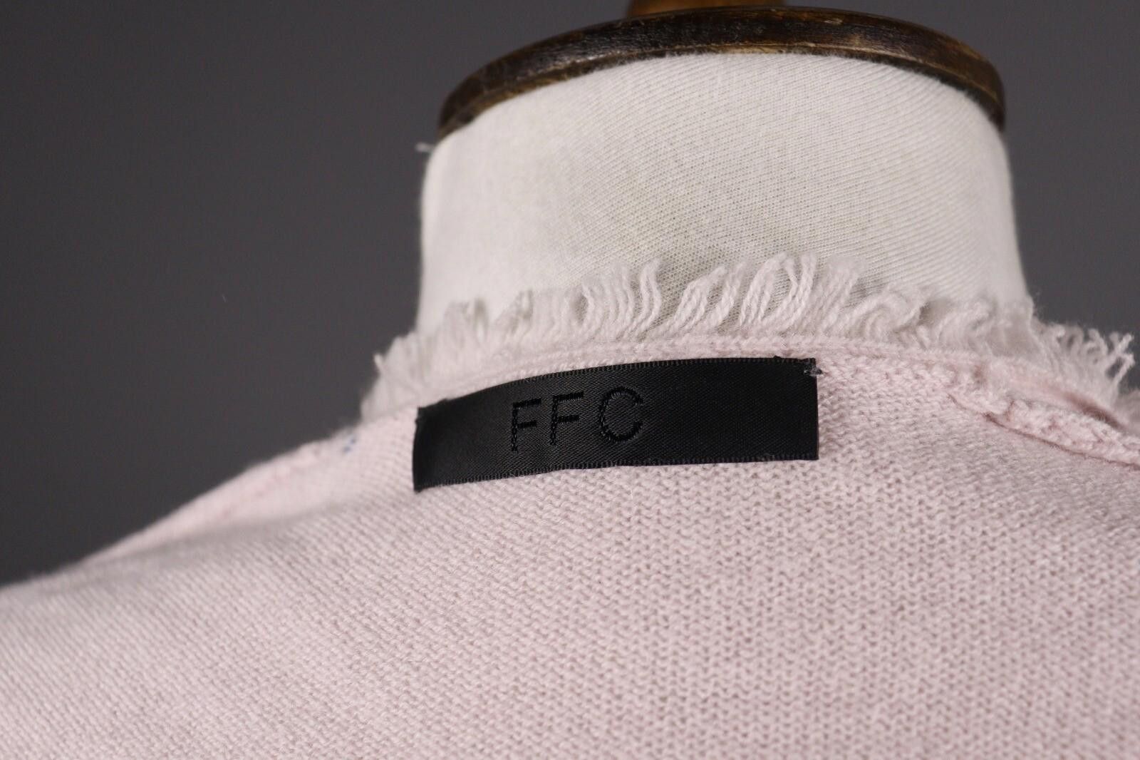 Designer FFC Pink Wool Cashmere Knit Drepe Cardigan Sweater Size 1 Size M / US 6-8 / IT 42-44 - 8 Thumbnail