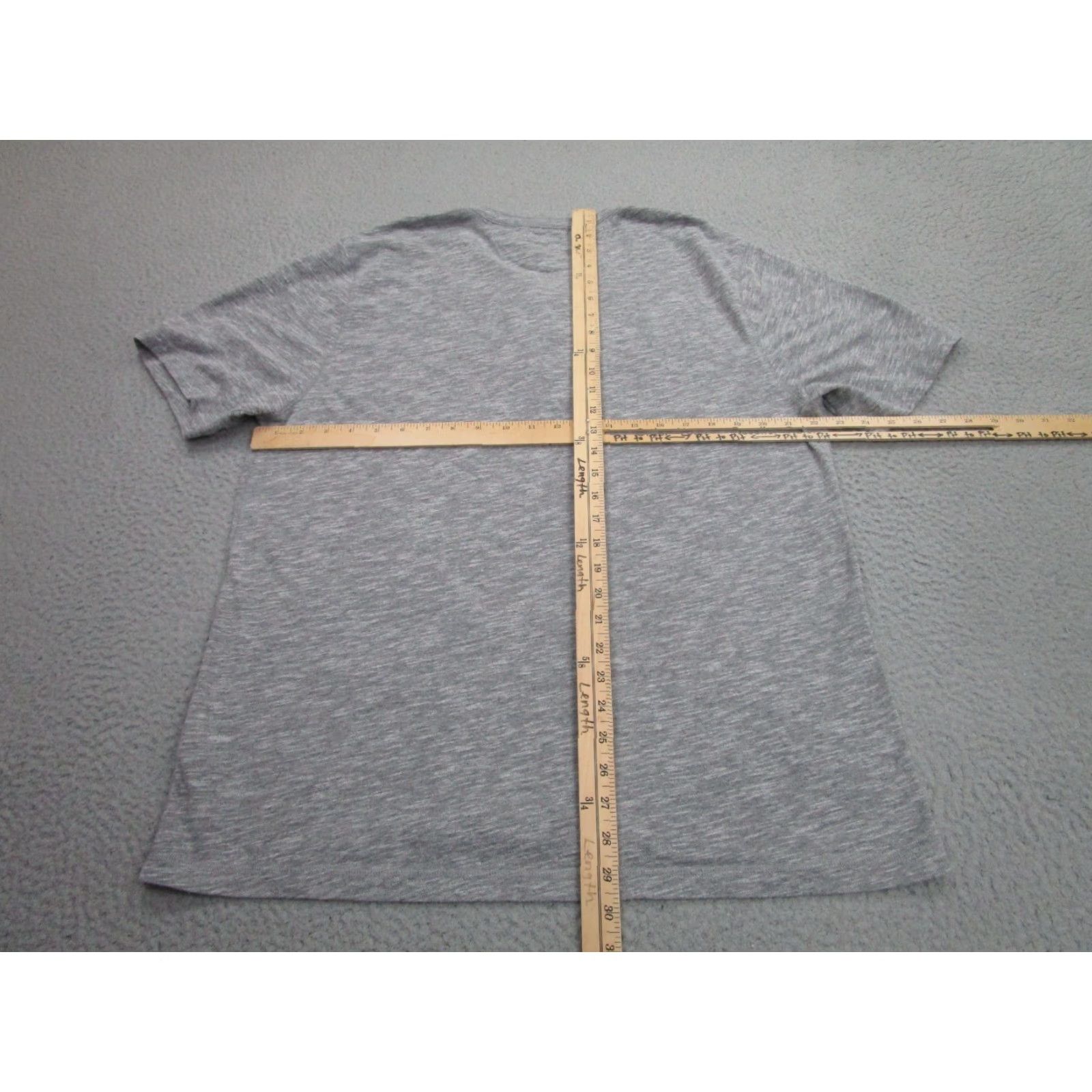 Faherty Faherty Shirt Mens XL Gray Henley Short Sleeve Pocket Tee Heathered Beach Surfer Size US XL / EU 56 / 4 - 6 Thumbnail