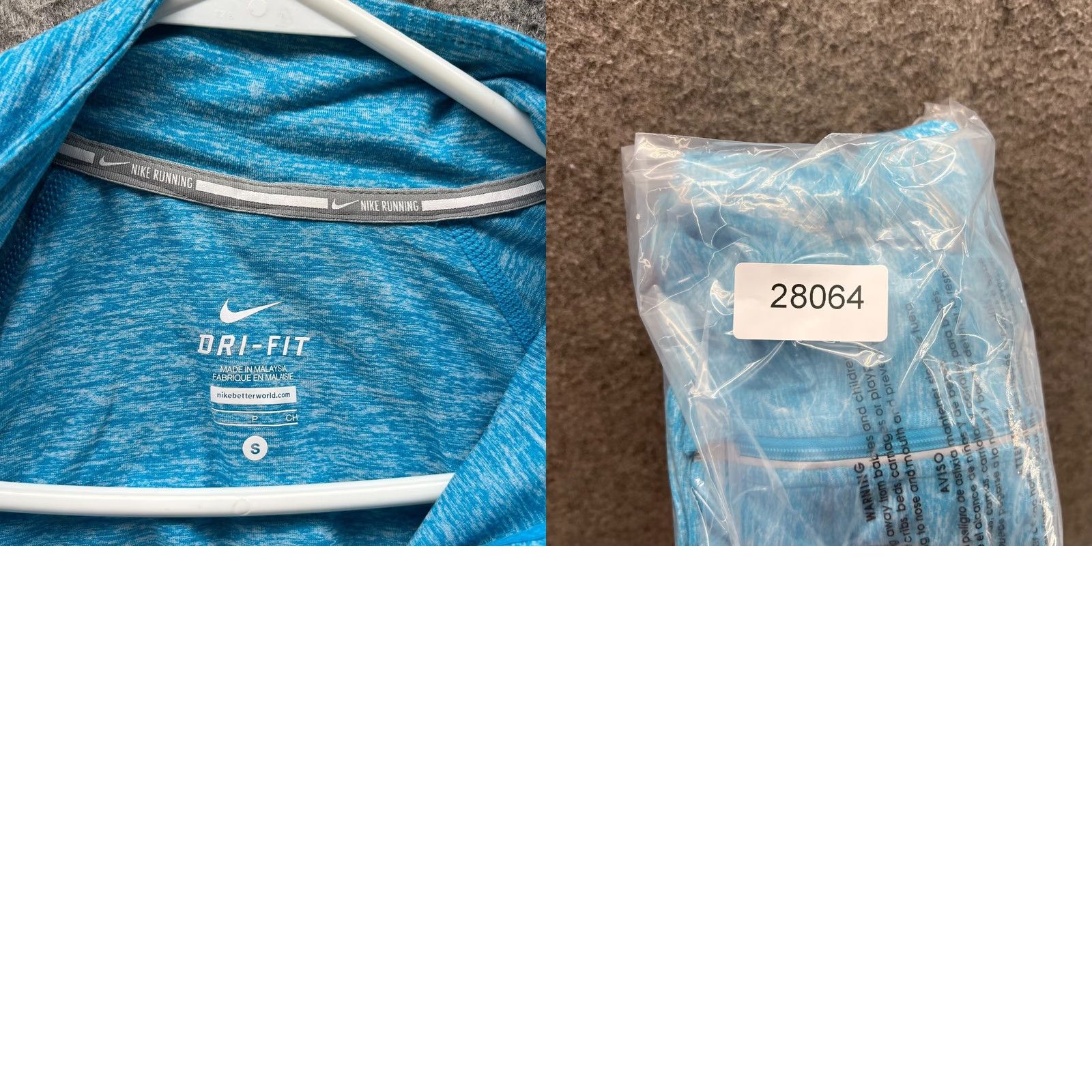 Nike Nike Sweatshirt Womens Small Blue 1/2 Zip Dri-FIT Element Stretch Size S / US 4 / IT 40 - 9 Thumbnail