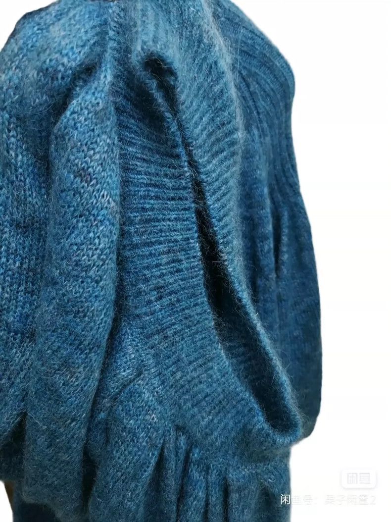 Loewe LOEWE Peacock blue horsehair dress Size S / US 4 / IT 40 - 5 Thumbnail