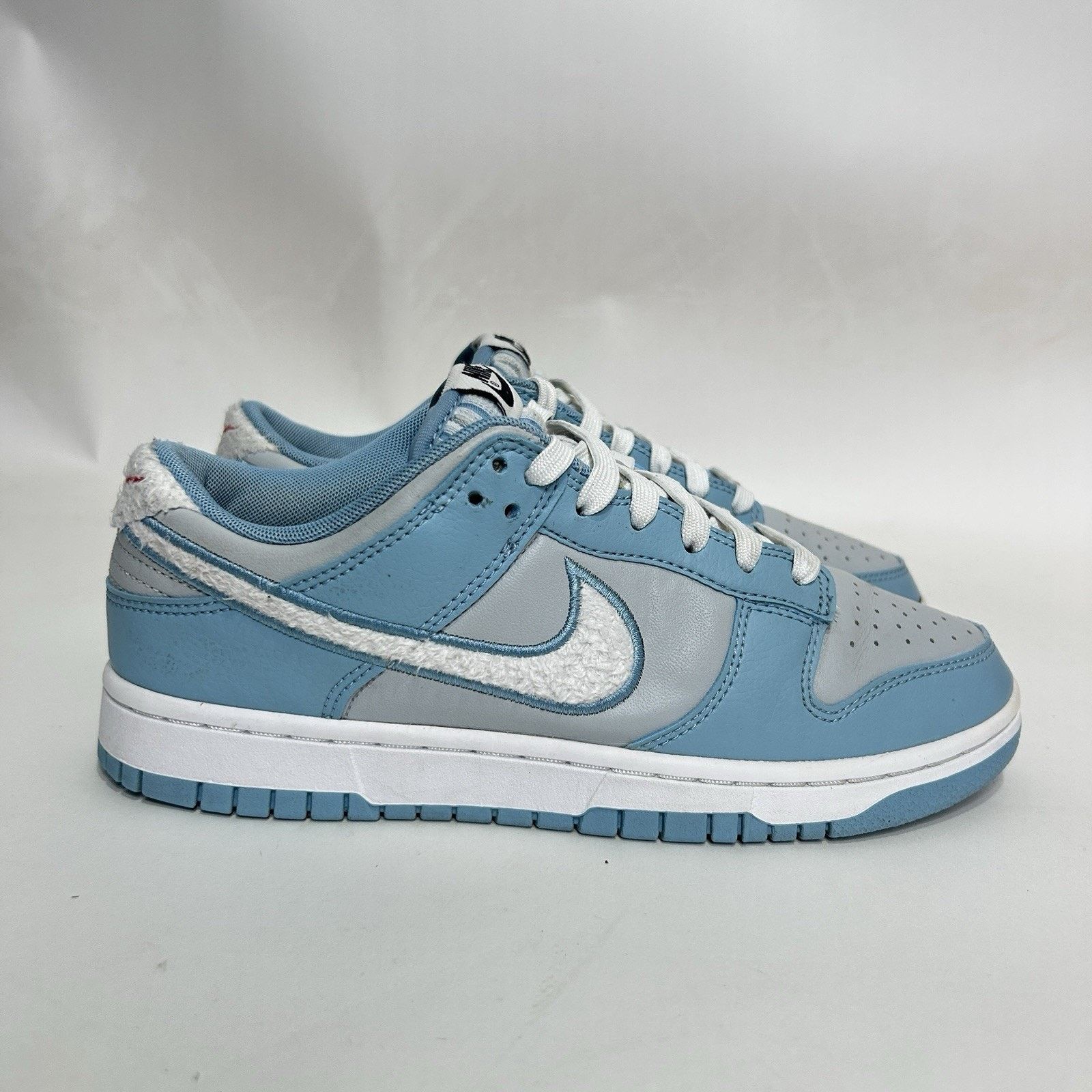 Nike Nike Dunk Low Retro “Fleece Swoosh Worn Blue” Size US 8.5 / IT 38.5 - 4 Thumbnail