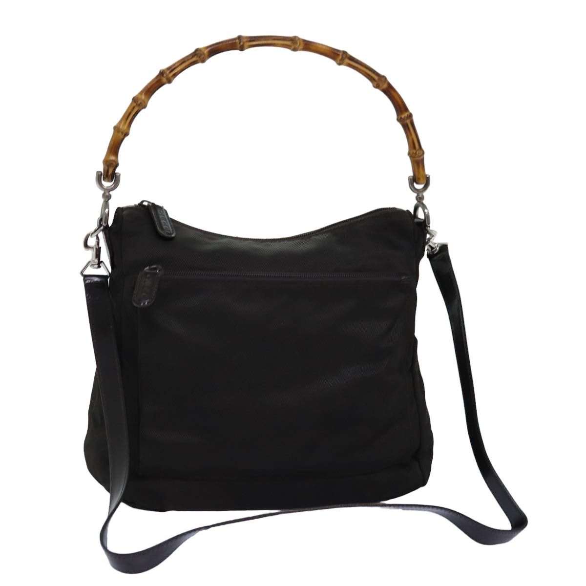 Gucci Bamboo Khaki Synthetic Shoulder Bag (Pre-Owned) Size ONE SIZE - 1 Thumbnail