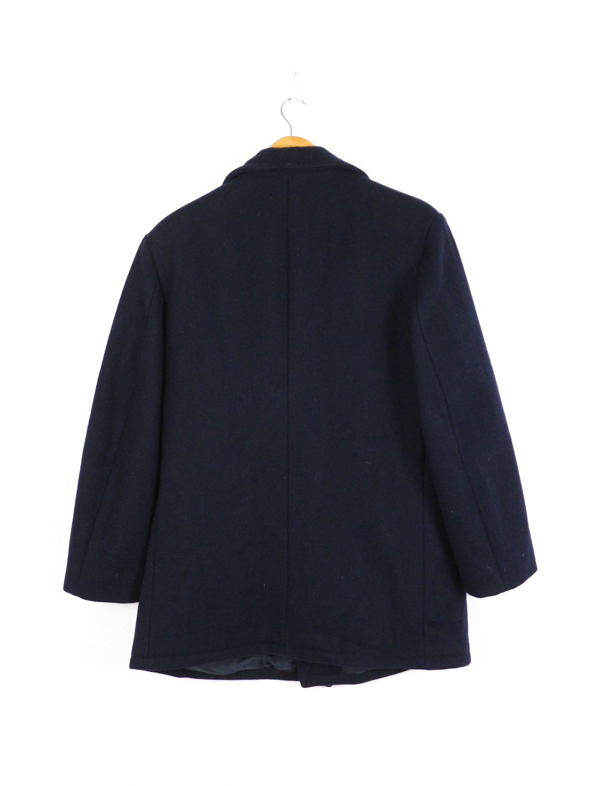 Saint James Saint James Navy Marine Sailor Pea Coat 90s Vintage Size US S / EU 44-46 / 1 - 10 Thumbnail